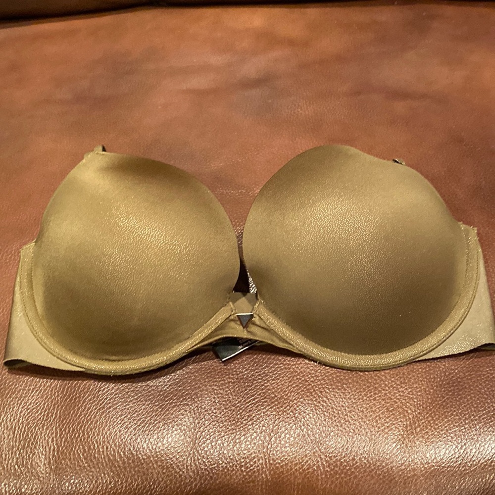 Olive Shimmer Victoria Secret Push Up Bra in size 34D